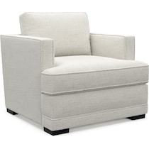 pembroke white accent chair   