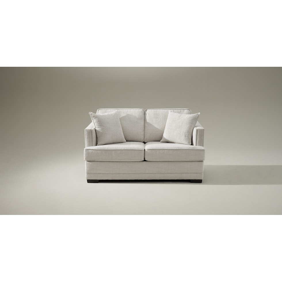 pembroke white loveseat   