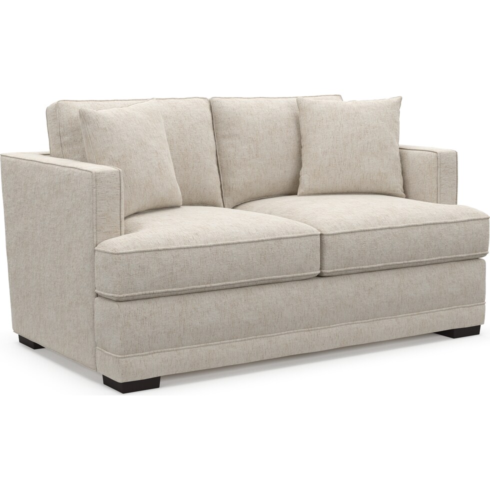 pembroke white loveseat   