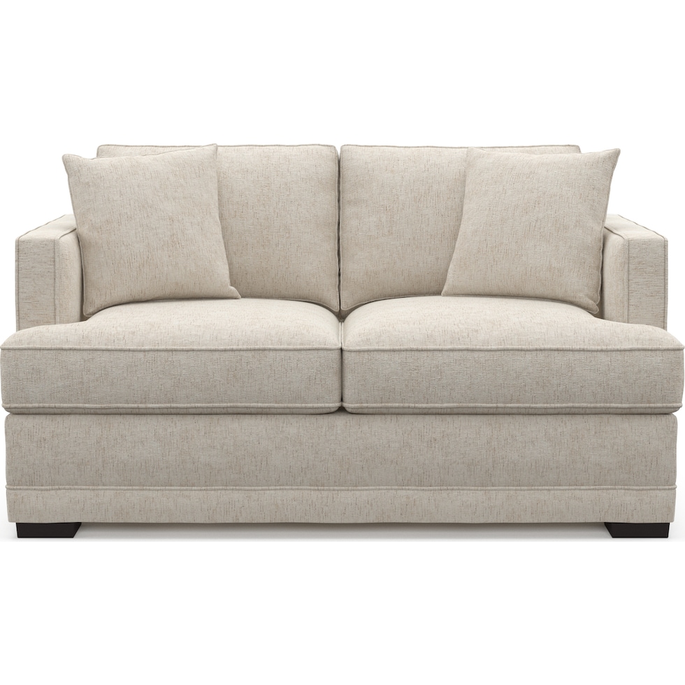 pembroke white loveseat   
