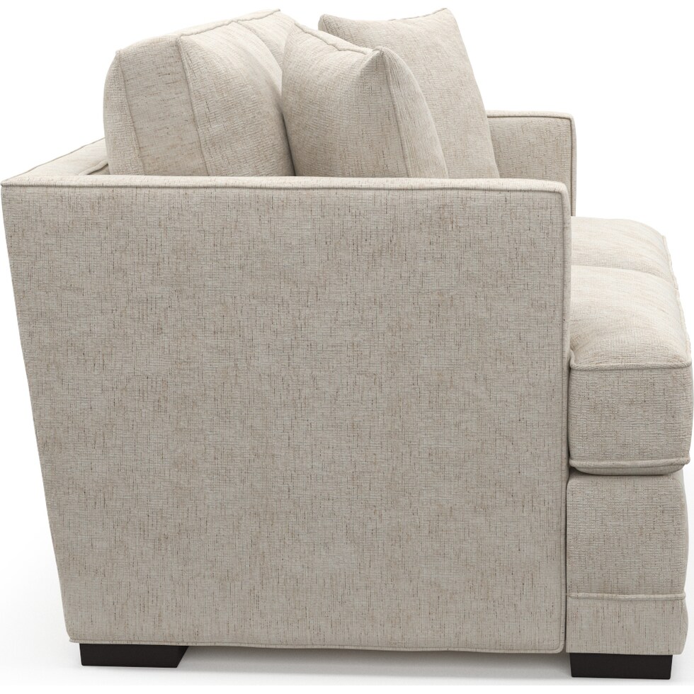 pembroke white loveseat   