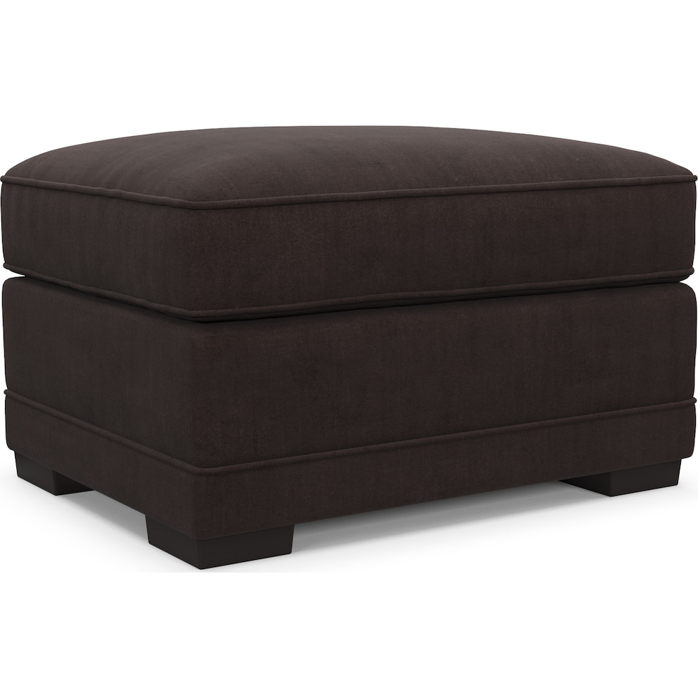 pembroke white ottoman   