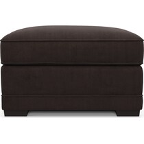 pembroke white ottoman   