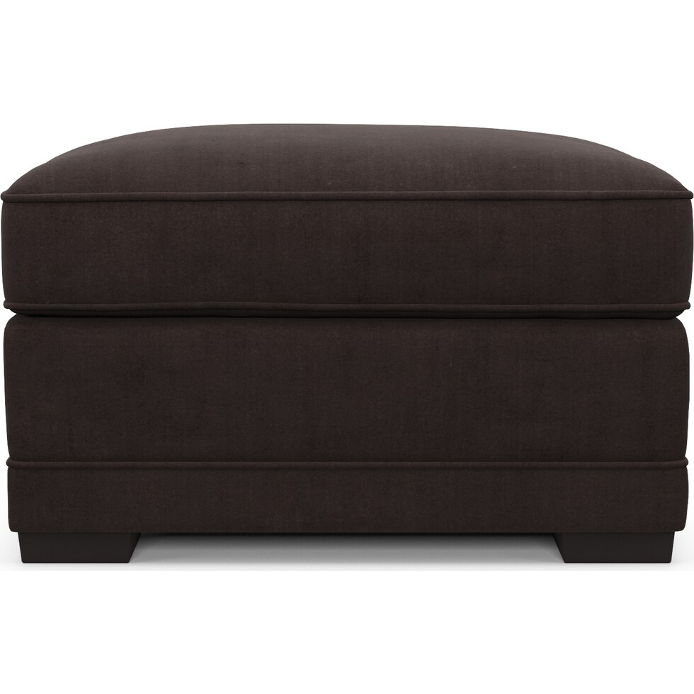 pembroke white ottoman   