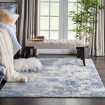pembrook blue gray area rug  x    