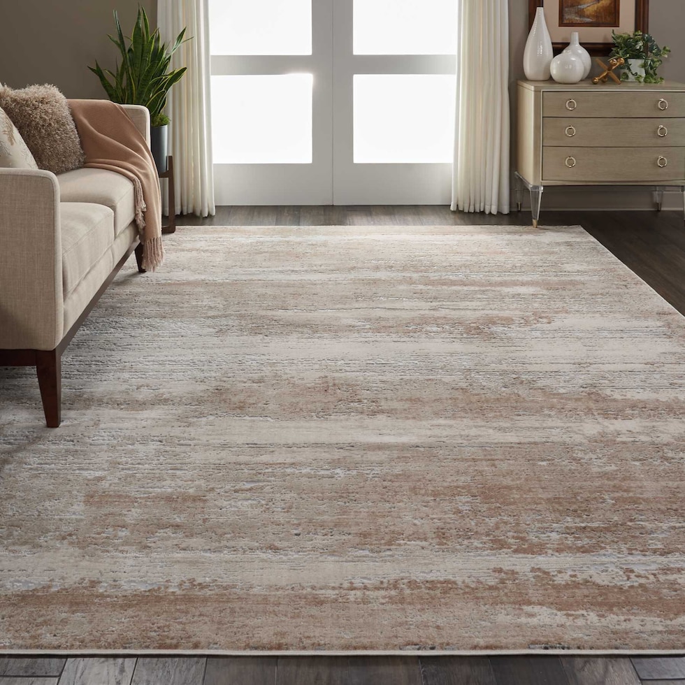 pembrook light brown area rug  x    