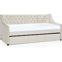 penelope white twin daybed with trundle   