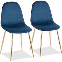 penny blue dining chair   