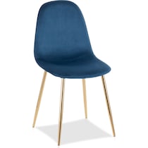penny blue dining chair   