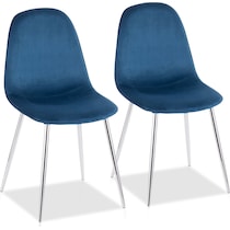 penny blue dining chair   