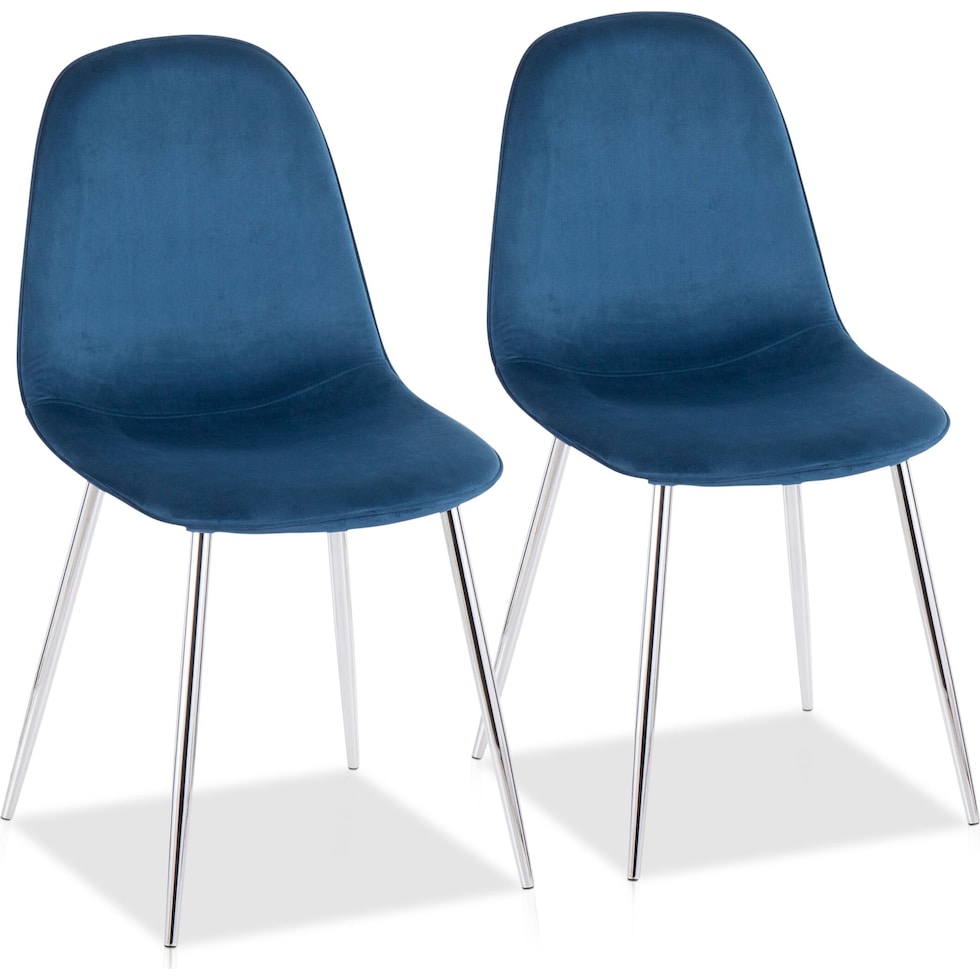 penny blue dining chair   