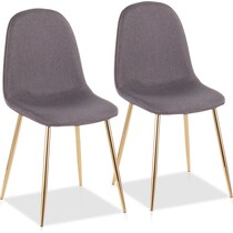 penny gray dining chair   