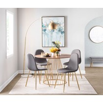 penny gray dining chair   