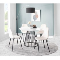 penny white dining chair   