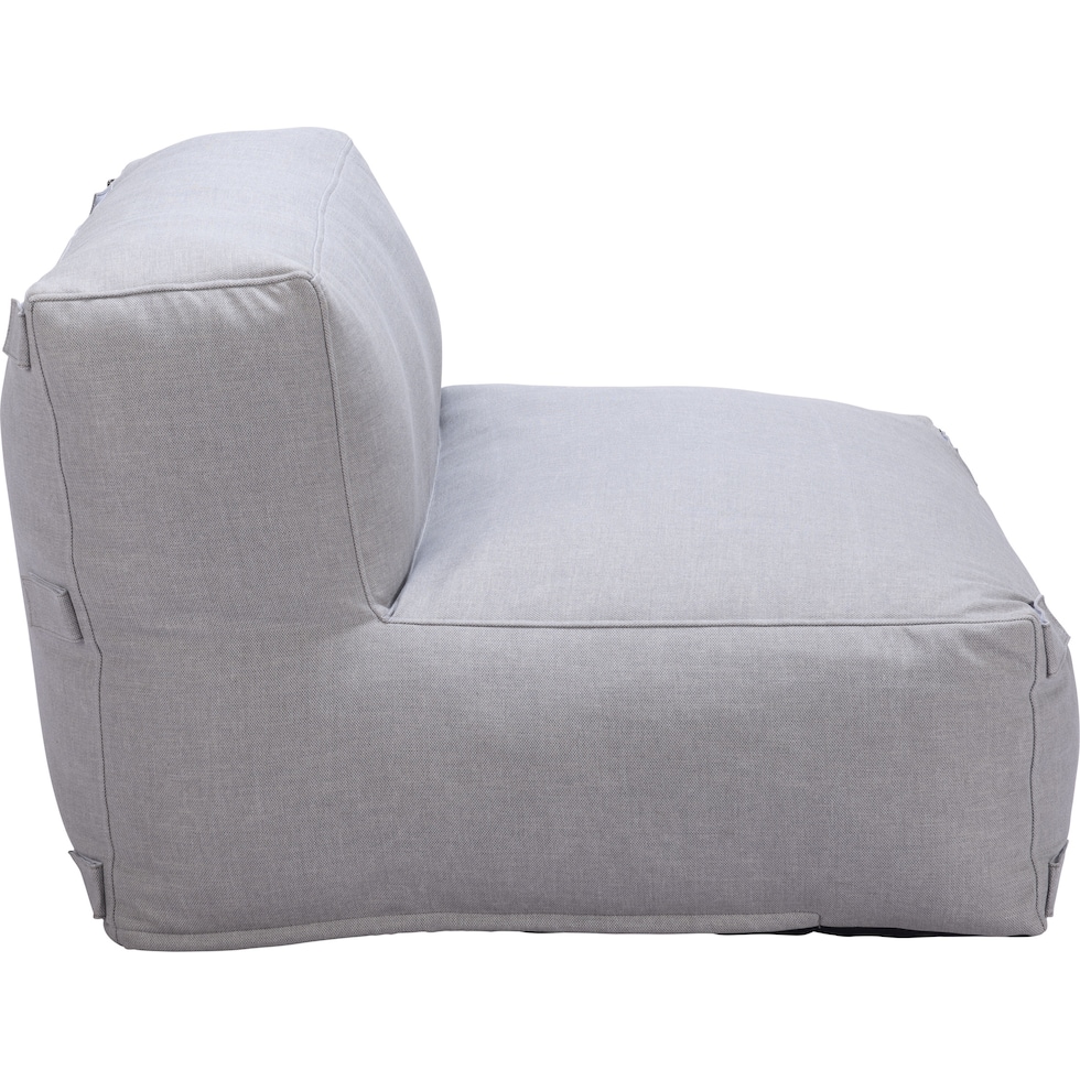 pensacola gray outdoor armless chair   