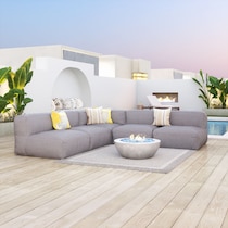 pensacola gray outdoor chair   