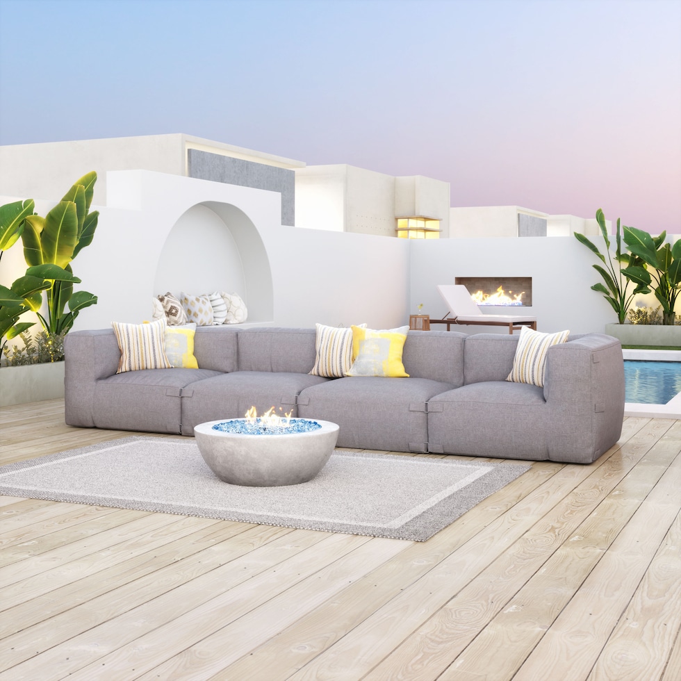 pensacola gray outdoor chair   