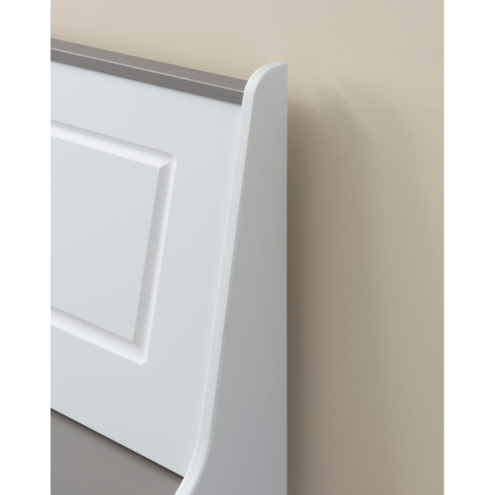 pent gray white corner nook   