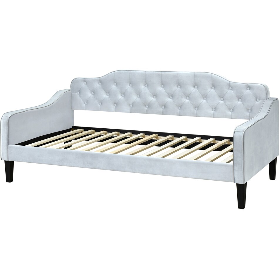 peony gray twin daybed   