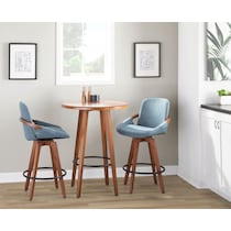 perkins blue counter height stool   