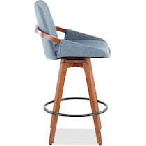 perkins blue counter height stool   