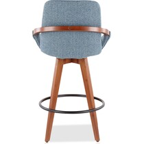 perkins blue counter height stool   