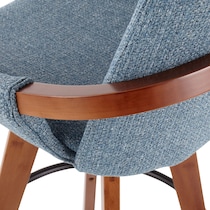 perkins blue counter height stool   