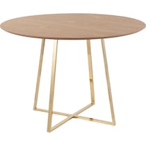 perkins light brown dining table   