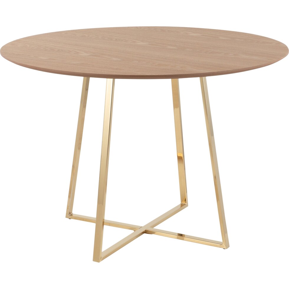 perkins light brown dining table   