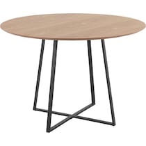 perkins light brown dining table   