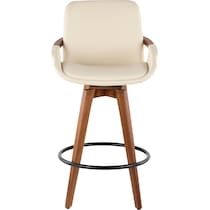 perkins white counter height stool   