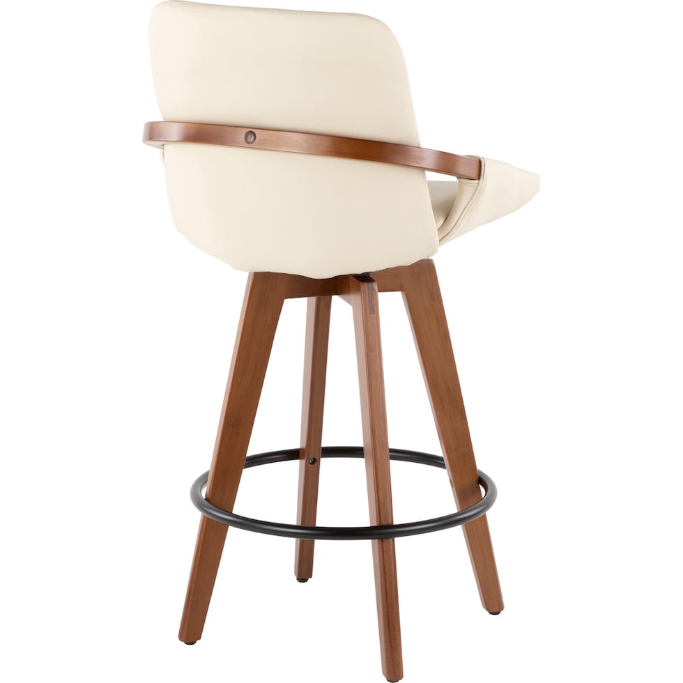 perkins white counter height stool   