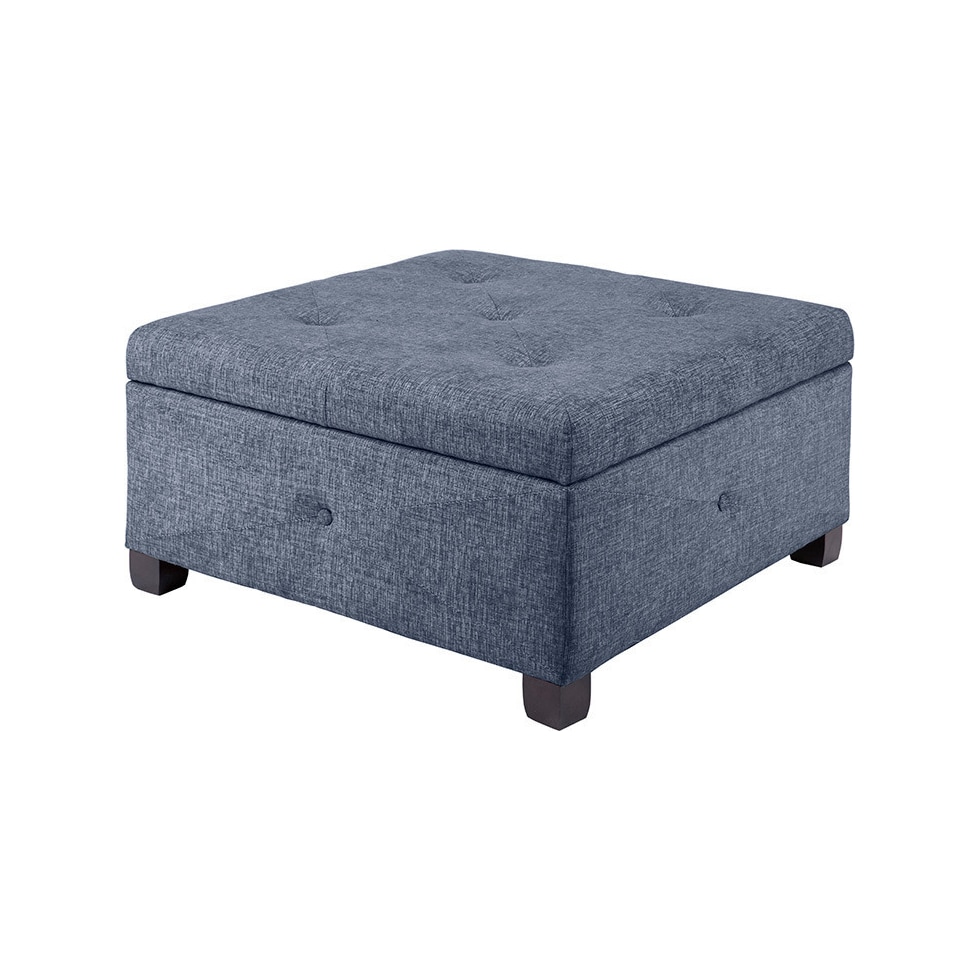 perris blue ottoman   