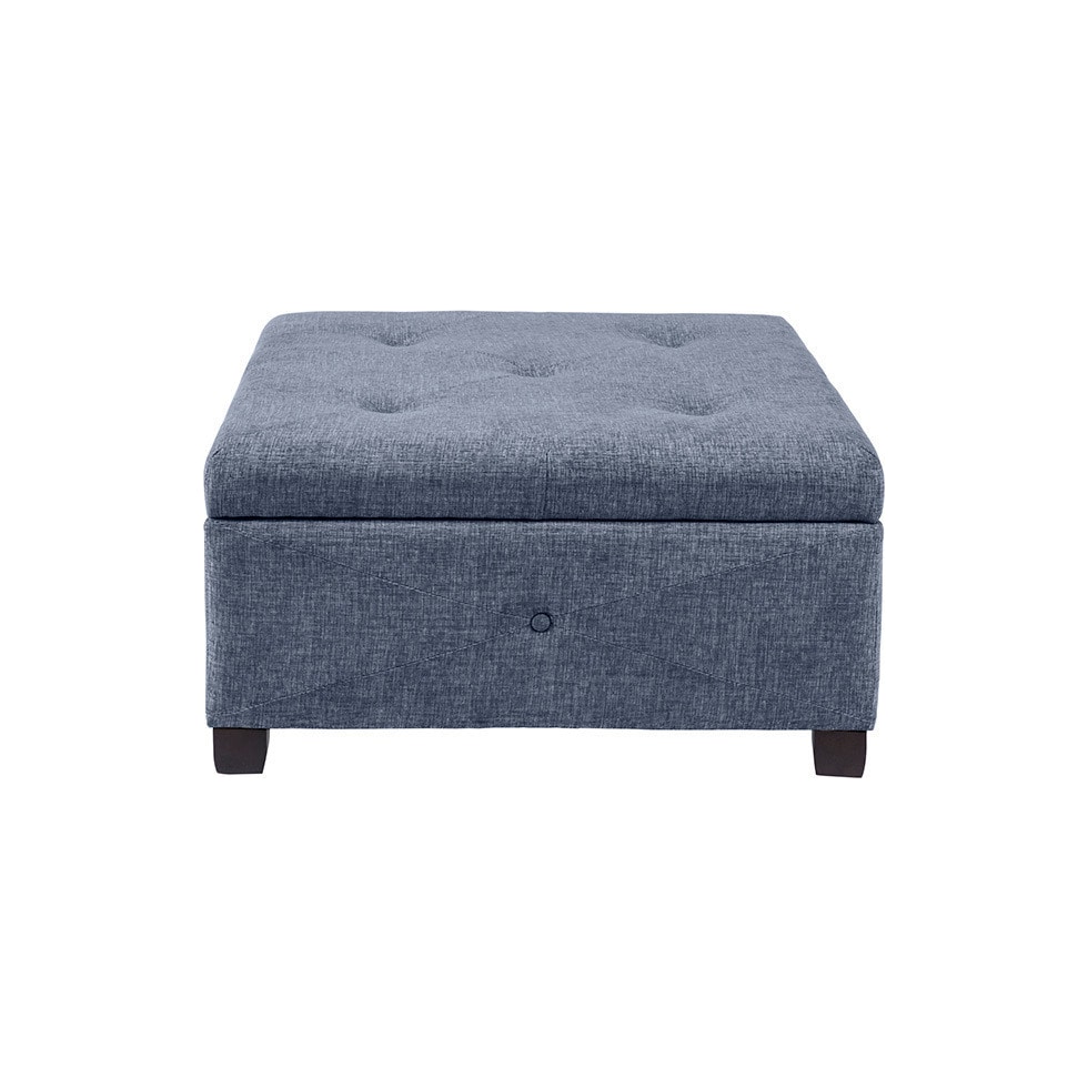 perris blue ottoman   