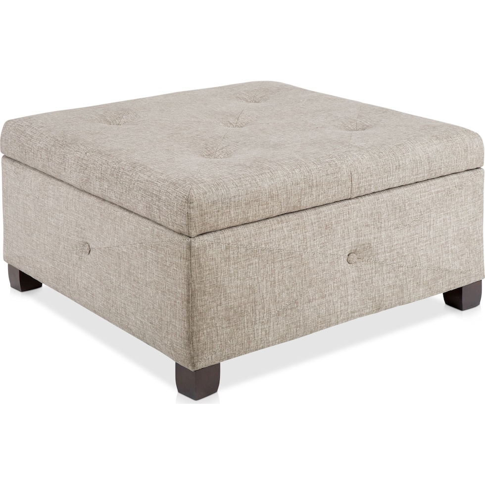 perris light brown ottoman   