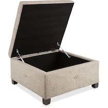 perris light brown ottoman   