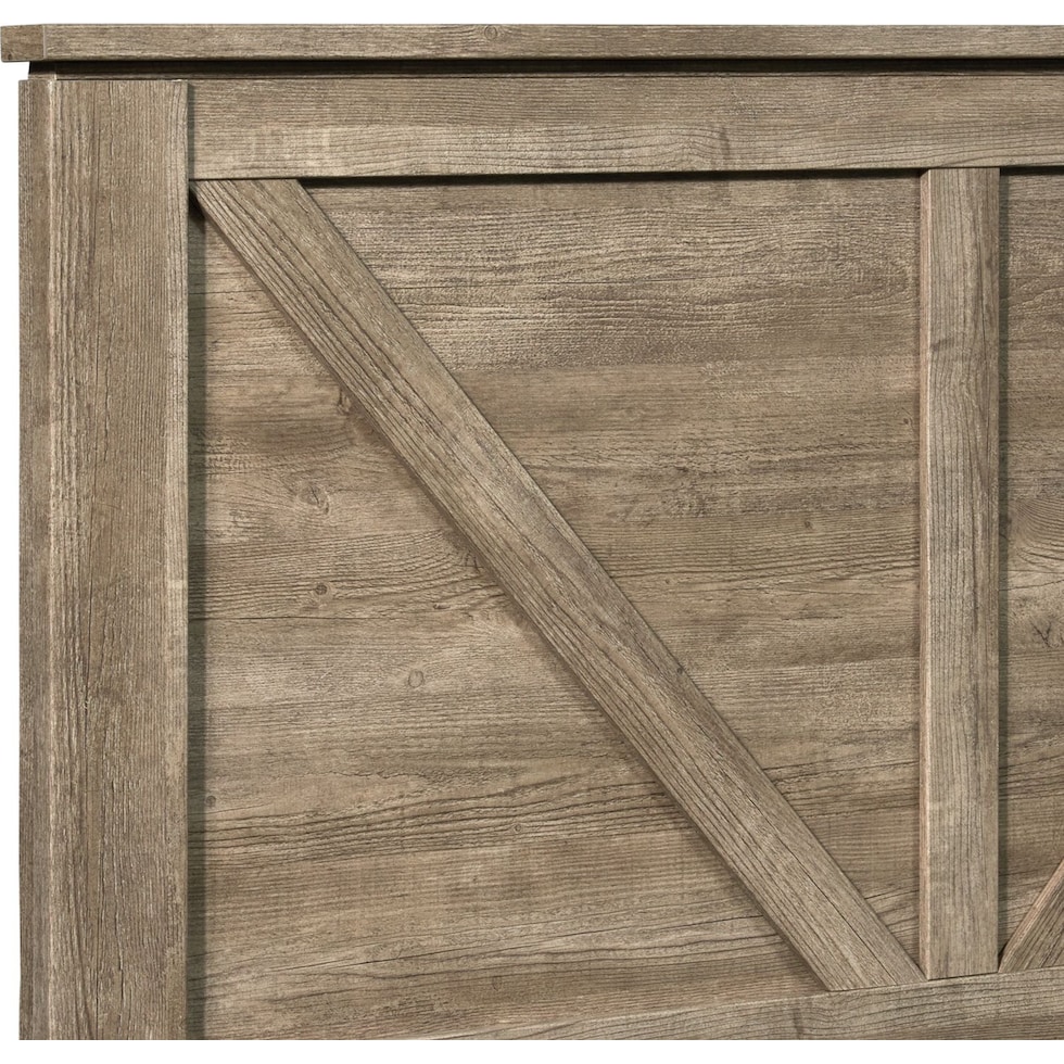 perry light brown  pc queen bedroom   