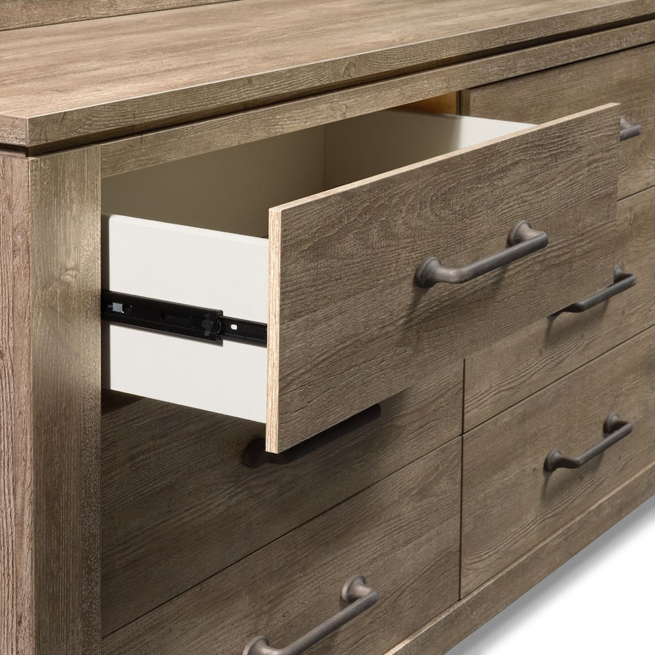 Perry 6Piece Bedroom Set with Nightstand, Dresser and Mirror Value