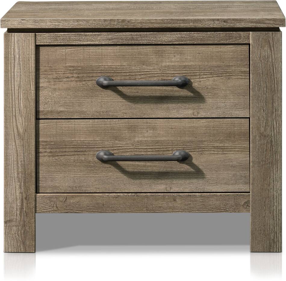 Perry 7Piece Queen Bedroom Set with Nightstand, Chest, Dresser and Mirror Value City Furniture