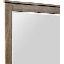 perry light brown dresser & mirror   