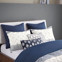 persia blue king bedding set   