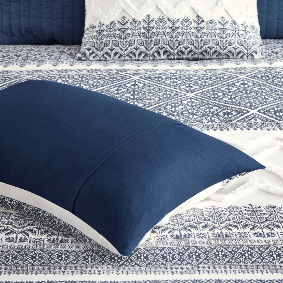 persia blue king bedding set   