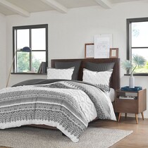 persia gray full queen bedding set   