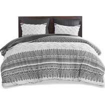 persia gray full queen bedding set   