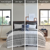persia gray full queen bedding set   