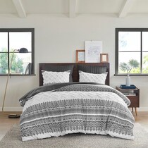 persia gray king california king bedding set   
