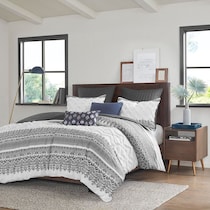 persia gray king california king bedding set   
