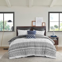 persia gray king california king bedding set   