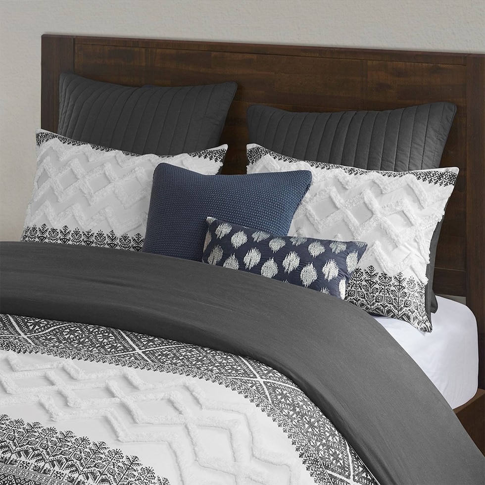 persia gray king california king bedding set   