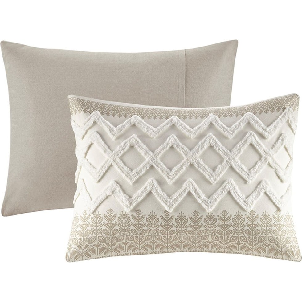 persia light brown full queen bedding set   